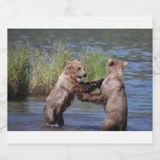 Alaska - Grizzly 5 Bier Etiket (Enkel label)