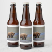 Alaska - Grizzly 9 Bier Etiket (Flessen)