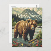 Alaska Grizzly Beer Briefkaart (Voorkant / Achterkant)