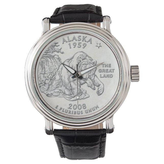 Alaska Grizzly Beer horloge (Voorkant)