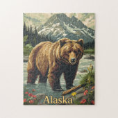Alaska Grizzly Beer Legpuzzel (Verticaal)