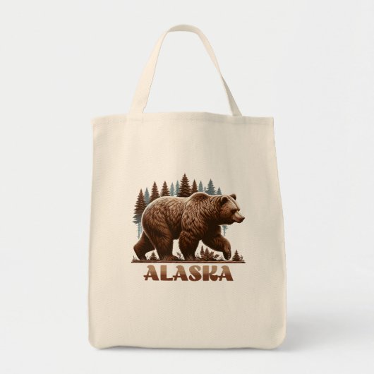 Alaska Grizzly Beer Tote Bag (Voorkant)