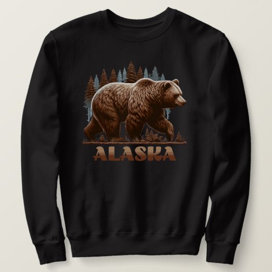 Alaska Grizzly Beer Trui (Design voorkant)