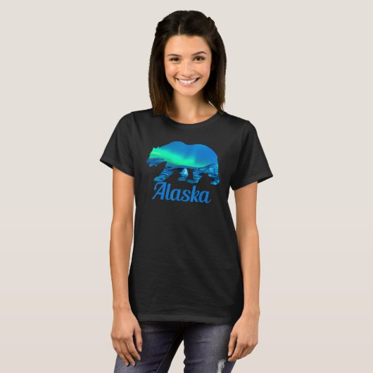 Alaska Grizzly Polar Bear Nature Winter T-shirt (Voorkant volledig)