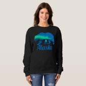Alaska   Grizzly Polar Bear Nature Winter Trui (Voorkant volledig)