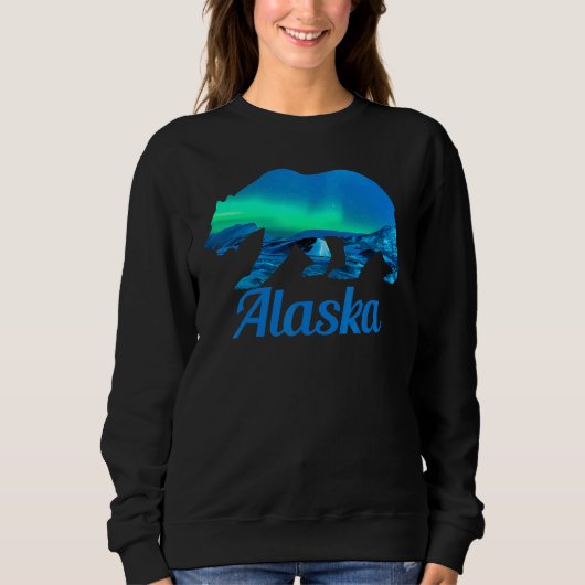 Alaska   Grizzly Polar Bear Nature Winter Trui (Voorkant)