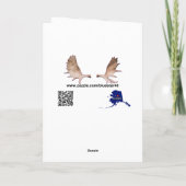 Alaska Groan Thermometer Feestdagen Kaart (Achterkant)