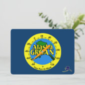 Alaska Groan Thermometer Feestdagenkaart (Staand voorkant)