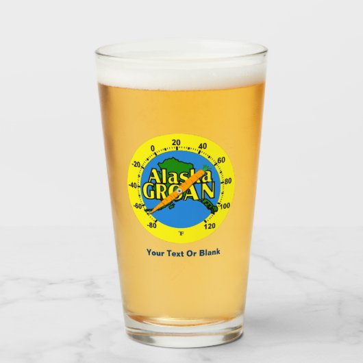 Alaska Groan Thermometer Glas (Voorkant gevuld)
