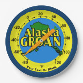 Alaska Groan Thermometer Papieren Bordje (Voorkant)