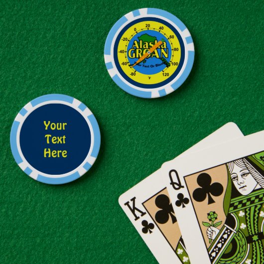 Alaska Groan Thermometer Poker Chips (Pokertafel (Dubbel))