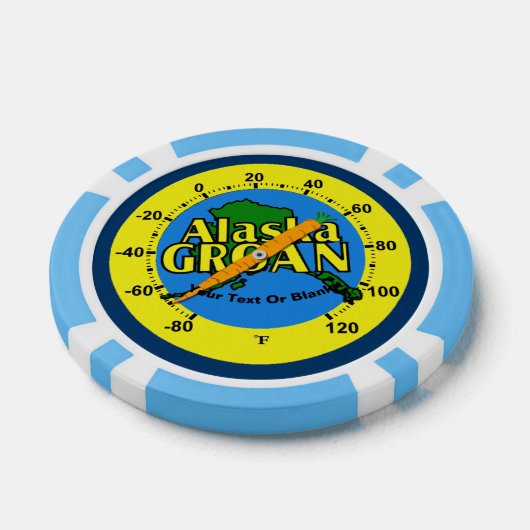 Alaska Groan Thermometer Poker Chips (Enkel)
