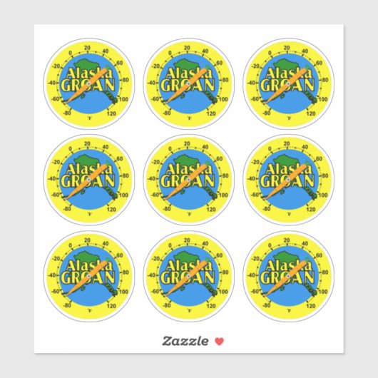 Alaska Groan Thermometer Sticker (Vel)