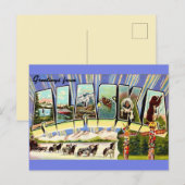 Alaska Groet Retro Ansichtkaart Briefkaart (Voorkant / Achterkant)