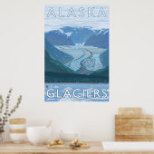 Alaska - Grote gletsjerscène Poster (Keuken)