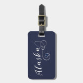 Alaska Heart Bagagelabel Sjabloon, Alaskan (Voorkant verticaal)