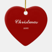 Alaska Heart Map kerstversiering Keramisch Ornament (Achterkant)