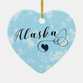 Alaska Heart, Ornament met kerstbomen, Alaskan (Voorkant)