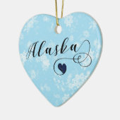 Alaska Heart, Ornament met kerstbomen, Alaskan (Links)