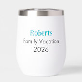 Alaska Here We Come 2026 Custom Insulated Tumbler (Achterkant)