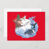 Alaska het Briefkaart van de laatste grensstaat (Voorkant / Achterkant)