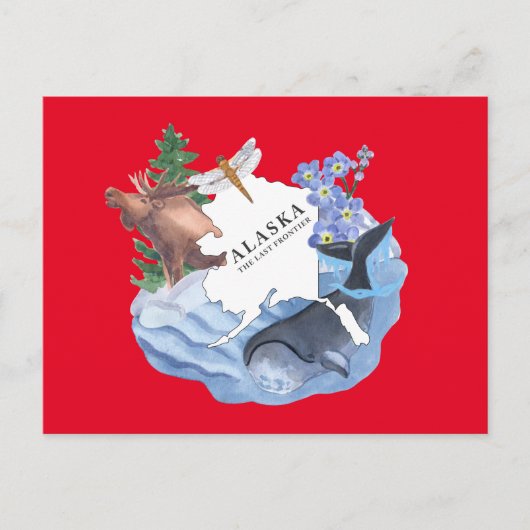 Alaska het Briefkaart van de laatste grensstaat (Voorkant)