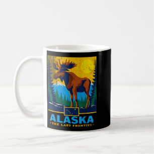Alaska Het Laatste Grensgebied Eland Wilde Natuur Koffiemok