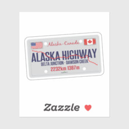 Alaska Highway Canada - Alaska USA 01 Sticker