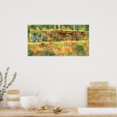 Alaska Highway Logging Truck Transport Art Poster (Keuken)