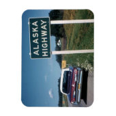 Alaska Highway Sign 1962 Vintage Magneet (Verticaal)