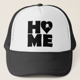 Alaska Home Heart State Ball Pet Trucker Hat