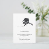 Alaska Home Moving Announcement Briefkaart (Staand voorkant)