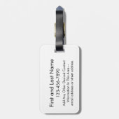 Alaska Home State Love met Custom Heart Bagagelabel (Achterkant verticaal)