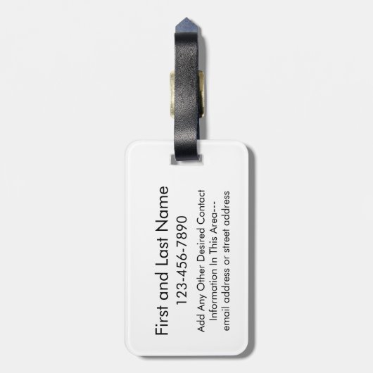 Alaska Home State Love met Custom Heart Bagagelabel (Achterkant verticaal)