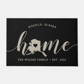 Alaska Home State Personalized Deurmat (Voorkant)