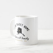 Alaska Home Sweet Home Familie Monogram Mok (Voorkant links)