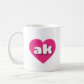 Alaska hot roze hart - Ik hou van ak Koffiemok (Links)