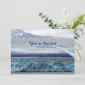 Alaska Hubbard Glacier Foto Verjaardag Kaart (Staand voorkant)