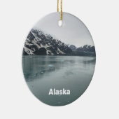 Alaska Hubbard Glacier Inside Passage Souvenir Keramisch Ornament (Rechts)