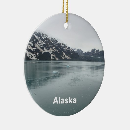 Alaska Hubbard Glacier Inside Passage Souvenir Keramisch Ornament (Rechts)