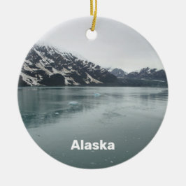Alaska Hubbard Glacier Inside Passage Souvenir Keramisch Ornament