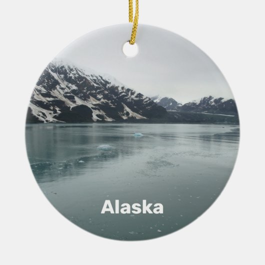 Alaska Hubbard Glacier Inside Passage Souvenir Keramisch Ornament (Voorkant)