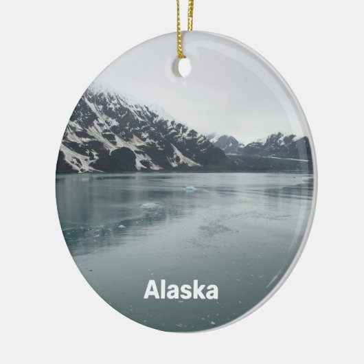 Alaska Hubbard Glacier Inside Passage Souvenir Keramisch Ornament (Links)