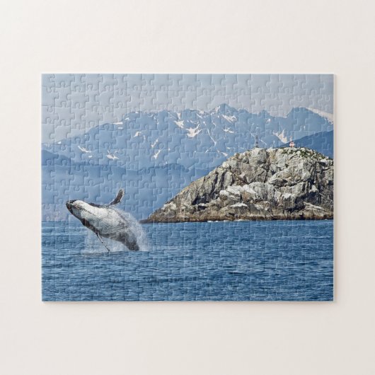 Alaska Humpback Whale Wildlife Foto Legpuzzel (Horizontaal)