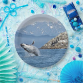 Alaska Humpback Whale Wildlife Foto Papieren Bordje (Feest)