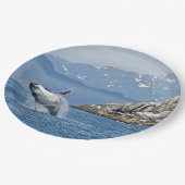 Alaska Humpback Whale Wildlife Foto Papieren Bordje (Gekanteld)