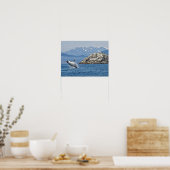 Alaska Humpback Whale Wildlife Foto Poster (Keuken)
