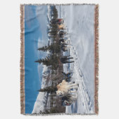 Alaska Husky Dog Sled Race Deken (Voorkant Verticaal)