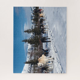 Alaska Husky Dog Sled Race Legpuzzel