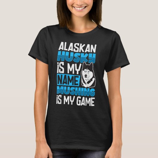 Alaska husky sled dog race and mushing 4 t-shirt (Voorkant)